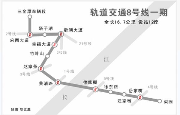 武汉首条地铁环线今年开建 贯穿7大主城区