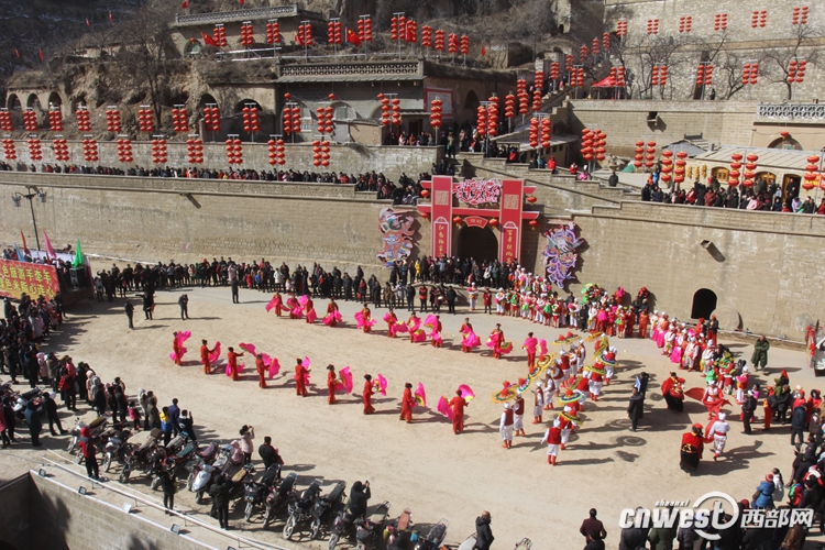 "陕北榆林过大年"米脂分会场活动现场.