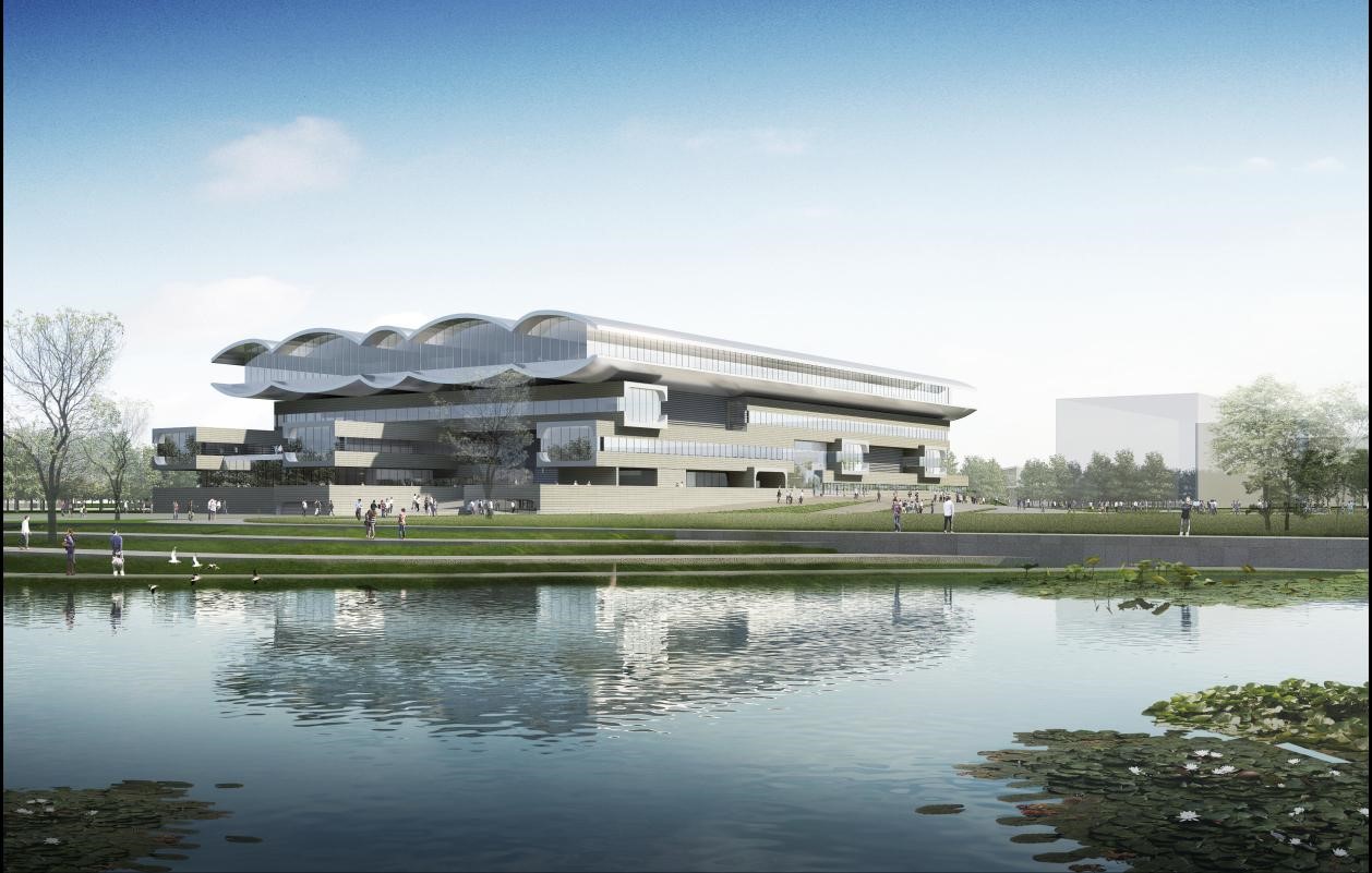 中国民航大学新校区实验楼率先封顶